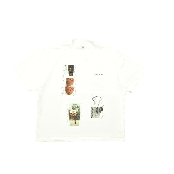 Nike Jordan Air We Go White T-Shirt Regular Size XXL White Crew Neck - Picture 1 of 8